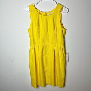 J. Crew Yellow Sleeveless Dress